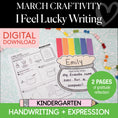 Load image into Gallery viewer, Printable March I Feel Lucky Writing Craftivity
