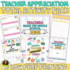 Teacher Appreciation Week: Activity Pack