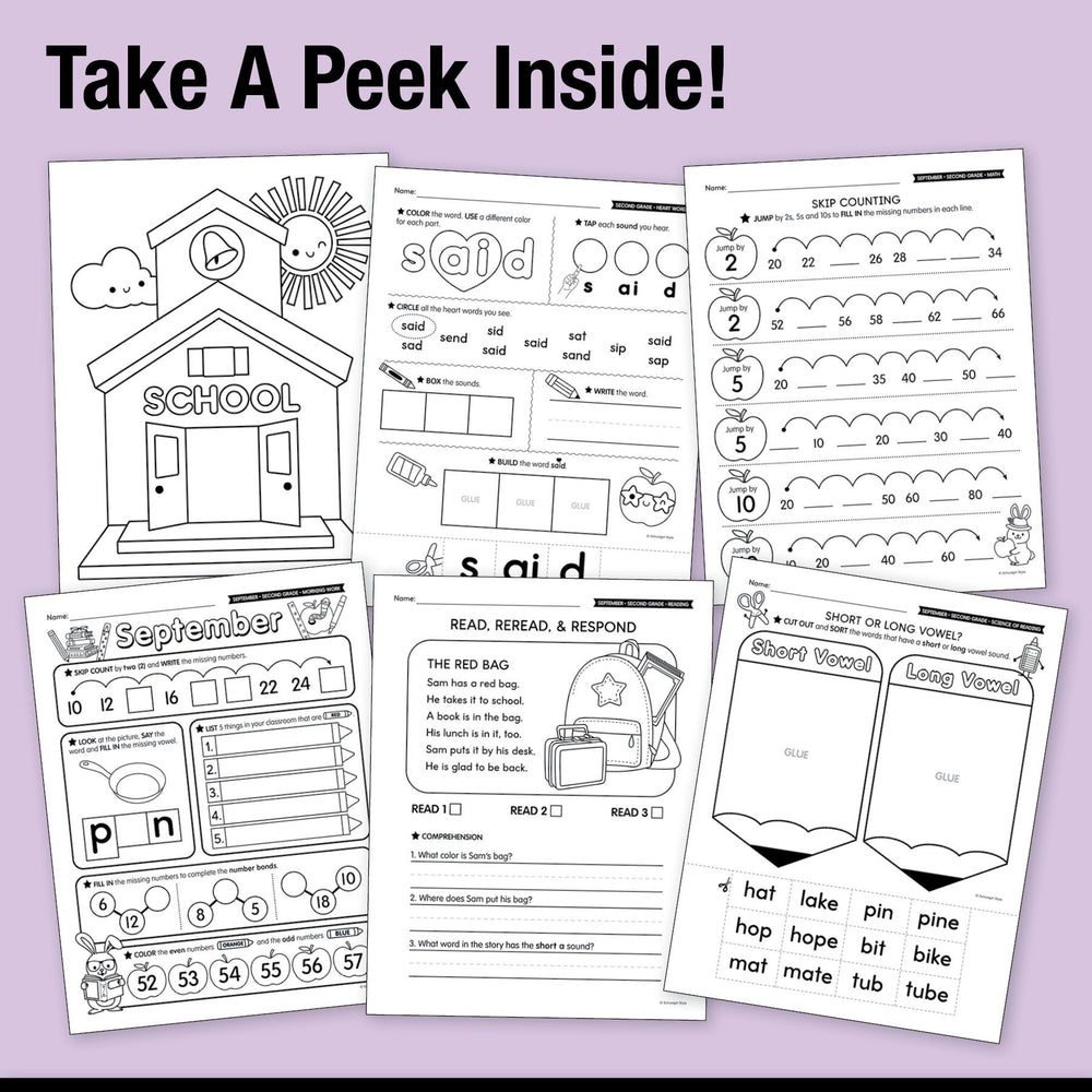 Big Book of September Second Grade Thematic Unit Bundle