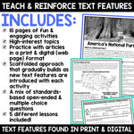Nonfiction Informational Text Structure Worksheets Anchor Chart Passages 4th 5th