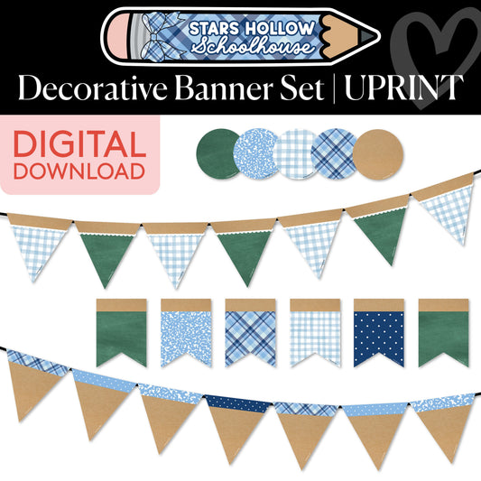 Printable Cozy Decorative Banner Set | School in Stars Hollow