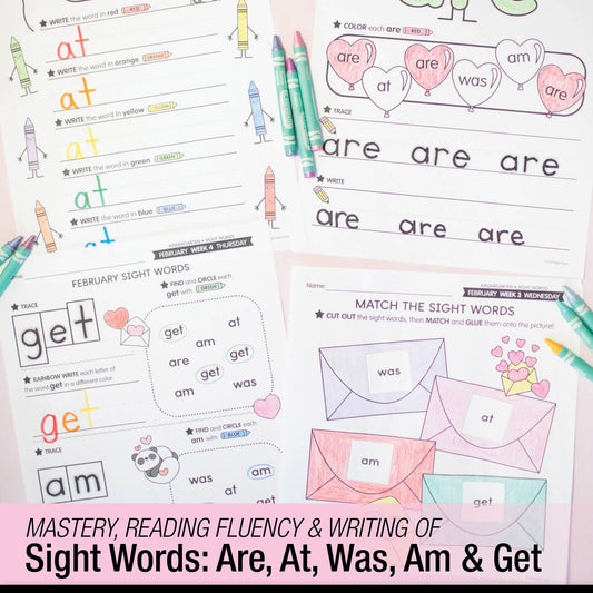 Printable Kindergarten February Daily Sight Words