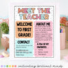 EDITABLE Just Peachy Meet the Teacher Flyer | Back to School