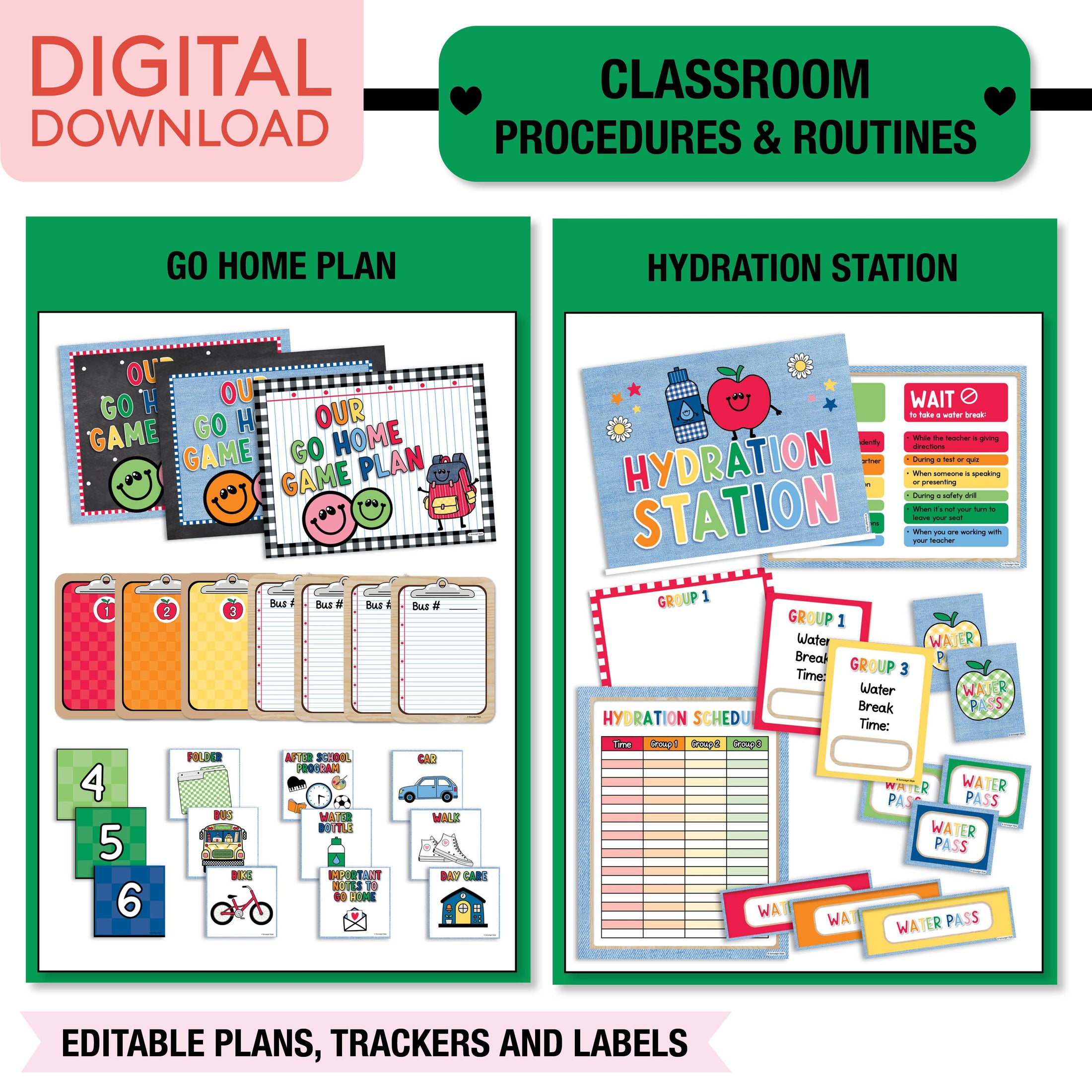 Printable Ultimate Classroom Management and Organization Bundle | 90s Teacher