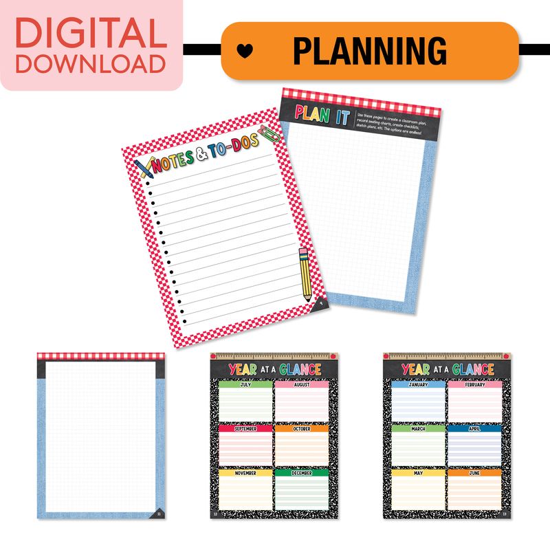Printable Teacher Planner | 90s Teacher
