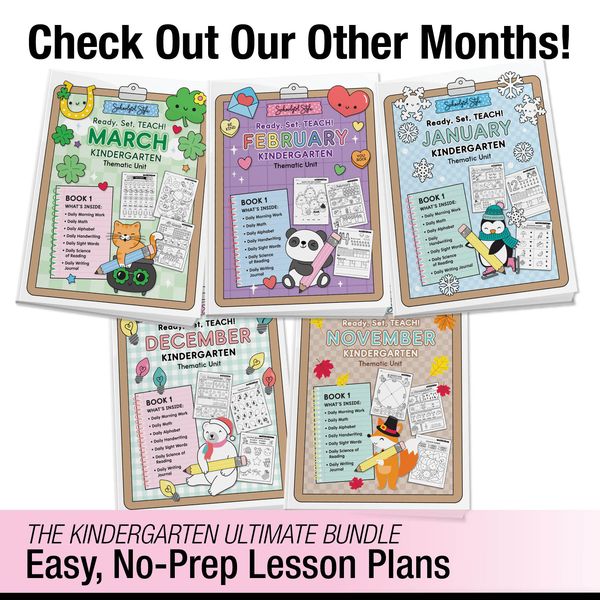 Ultimate Kindergarten April Thematic Unit Bundle