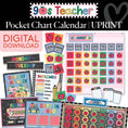 Load image into Gallery viewer, Printable Retro Pocket Chart Calendar | 90s Teacher
