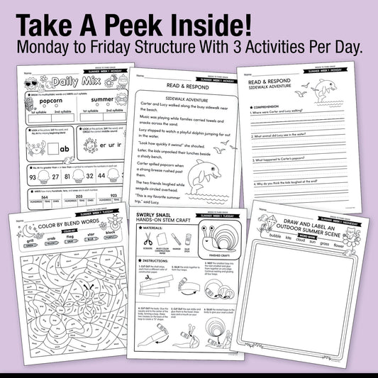 Ultimate Bridge To Third Grade Pre-Printed And Digital Summer Workbook