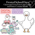Load image into Gallery viewer, Classroom Goose Extra Large Cutout and Christmas Costume Bundle | Gertie the Goose
