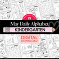 Load image into Gallery viewer, Printable Kindergarten May Daily Alphabet
