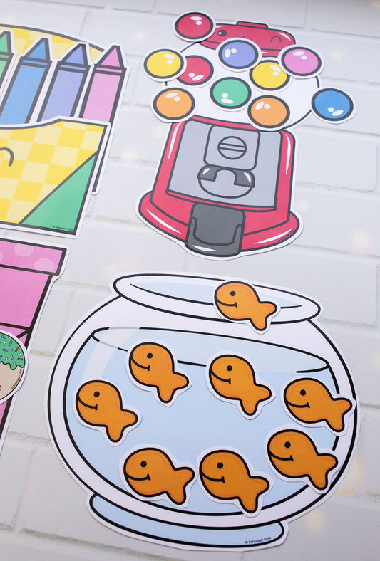 Printable Bright Classroom Rewards System Sets