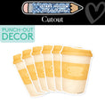 Load image into Gallery viewer, Coffee To Go Cup Cutouts | Stars Hollow Schoolhouse
