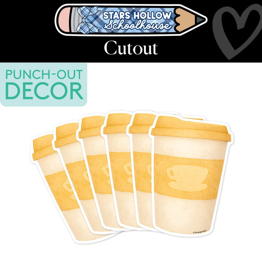 Coffee To Go Cup Cutouts | Stars Hollow Schoolhouse