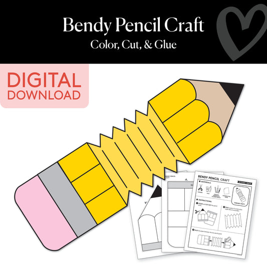 September Bendy Pencil Craft