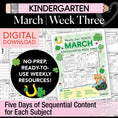 Load image into Gallery viewer, Printable Kindergarten March Week 3 Resources
