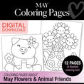 Load image into Gallery viewer, Free Printable May Coloring Pages Pack 2
