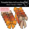 Load image into Gallery viewer, Bows | Printable Thanksgiving Cutouts | Pumpkin Spice and Everything Nice
