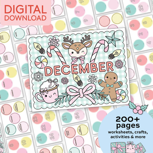 Printable Preschool December Thematic Unit Bundle