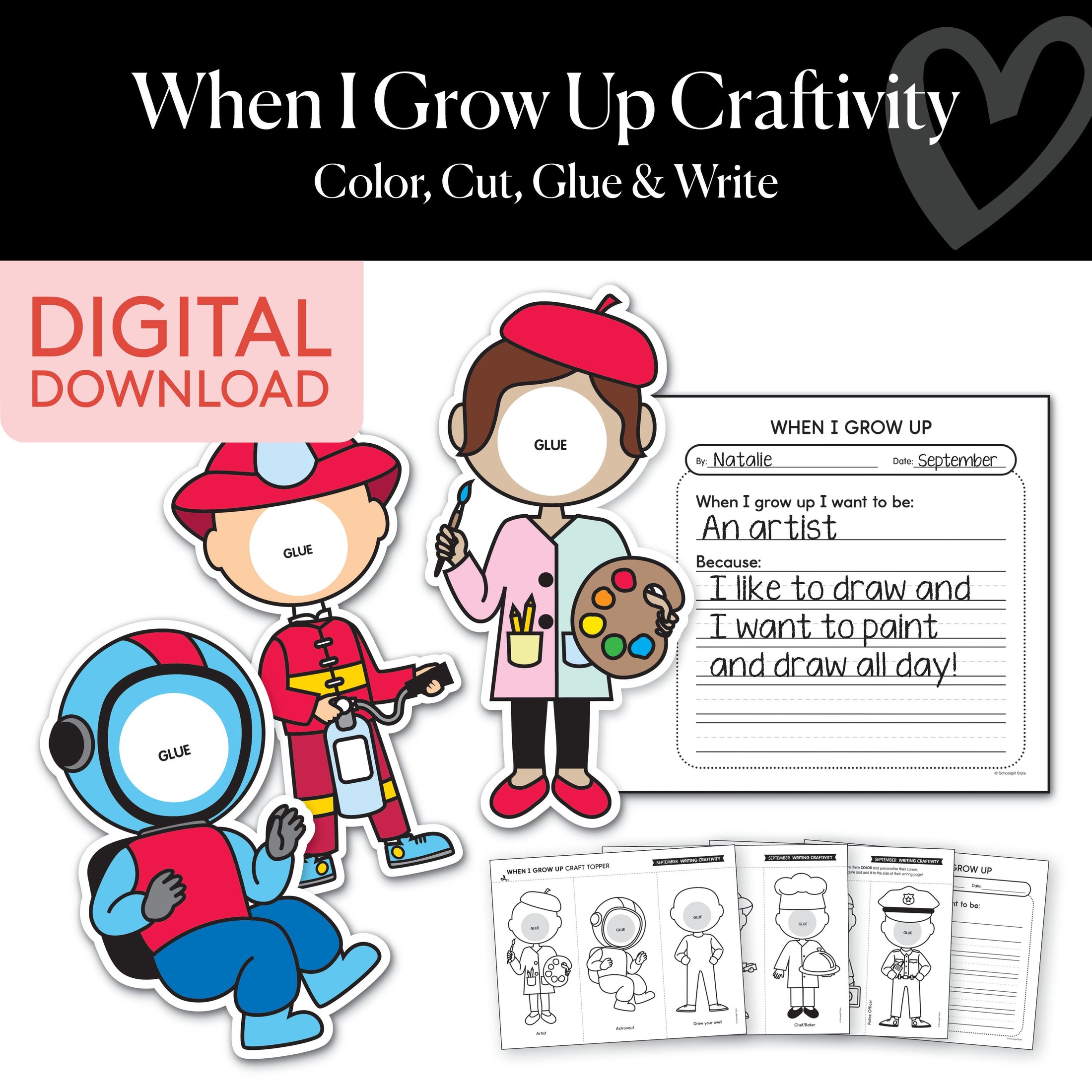 When I Grow Up Craftivity