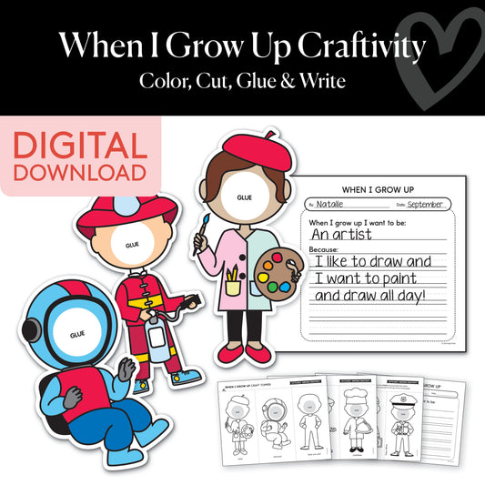 When I Grow Up Craftivity