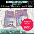 Load image into Gallery viewer, Ultimate First Grade February Thematic Unit Bundle
