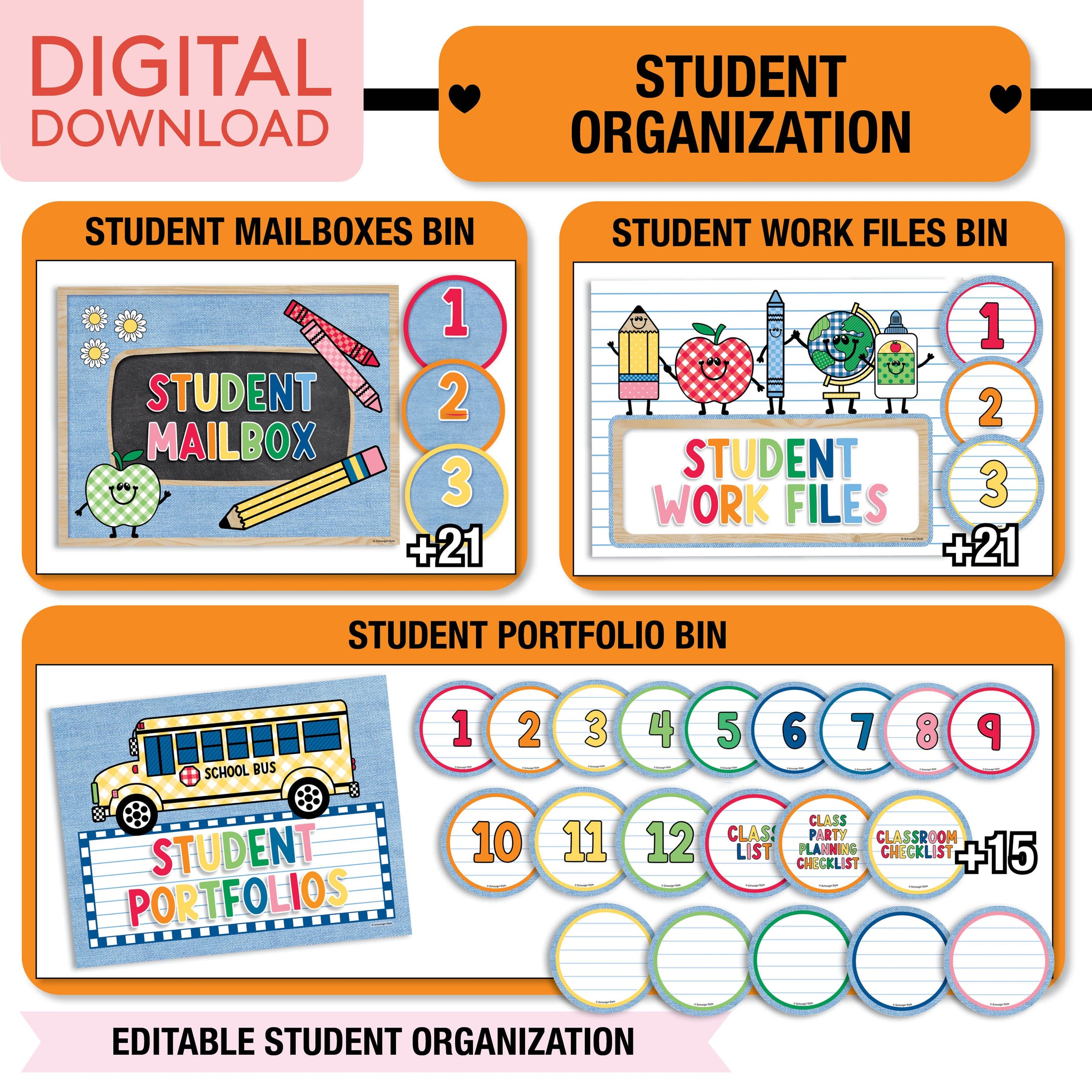 Printable Ultimate Classroom Management and Organization Bundle | 90s Teacher