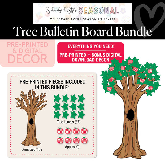 90s Teacher Tree Classroom Decor Bundle
