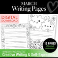 Load image into Gallery viewer, Printable March Writing Pages
