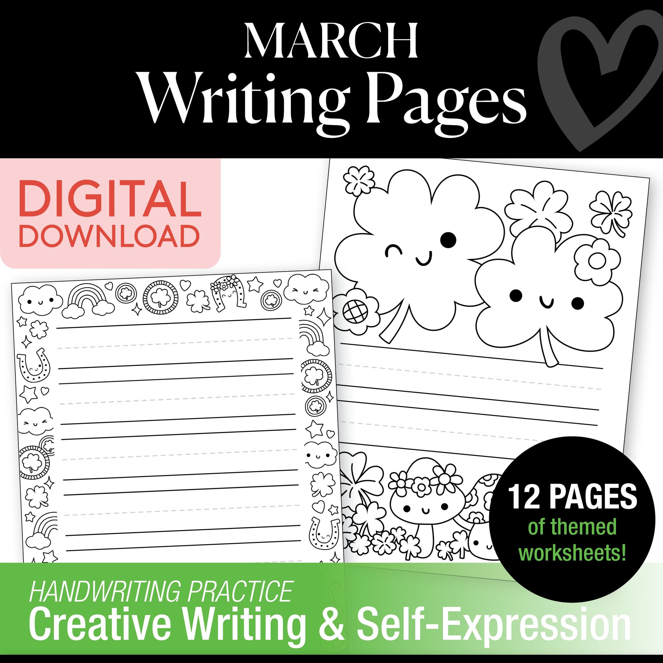 Printable March Writing Pages