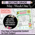 Load image into Gallery viewer, Printable Second Grade May Week 1 Resources
