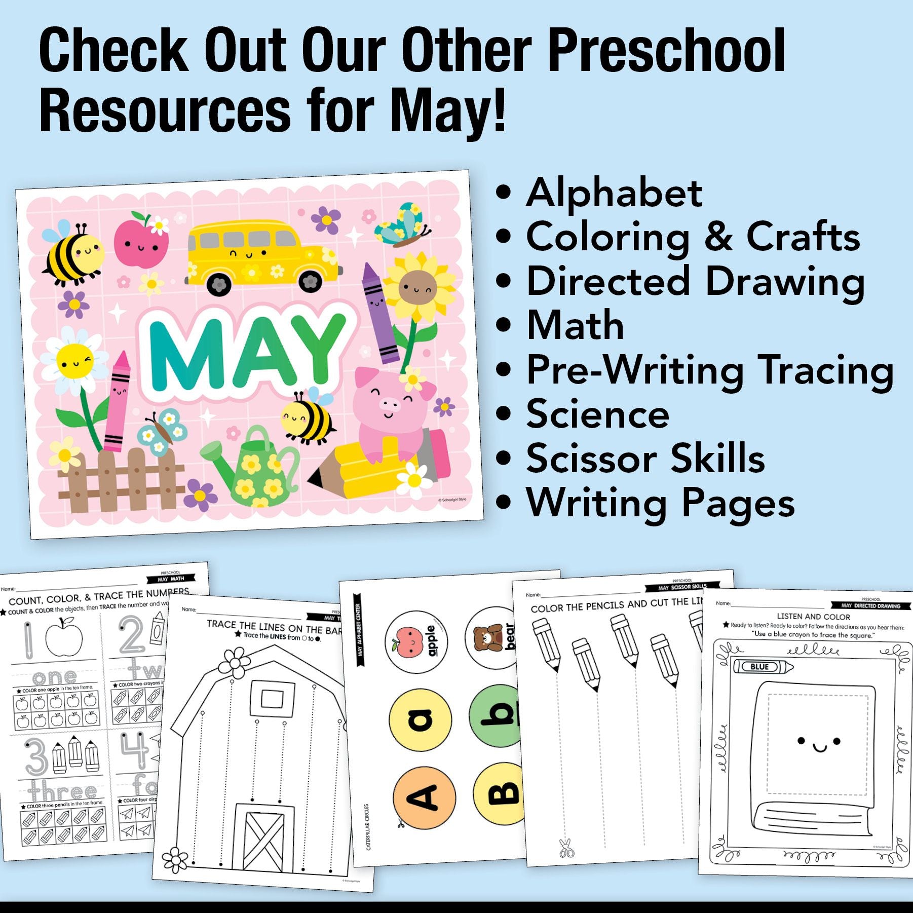 Printable Preschool May Letter Of The Week (G-H)