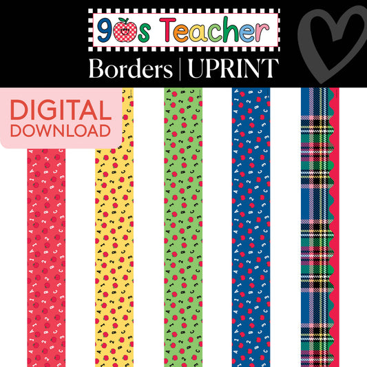 Printable Border Vault: Vol. 1 | 90s Teacher