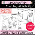 Load image into Gallery viewer, Printable Kindergarten May Daily Alphabet
