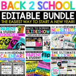 Welcome Back to School Letters Forms Slides Meet the Teacher EDITABLE Bundle