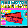 Editable Name Practice Fine Motor Name Activities Cotton Swabs Name Mats