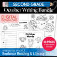 Load image into Gallery viewer, Printable Second Grade October Writing Bundle
