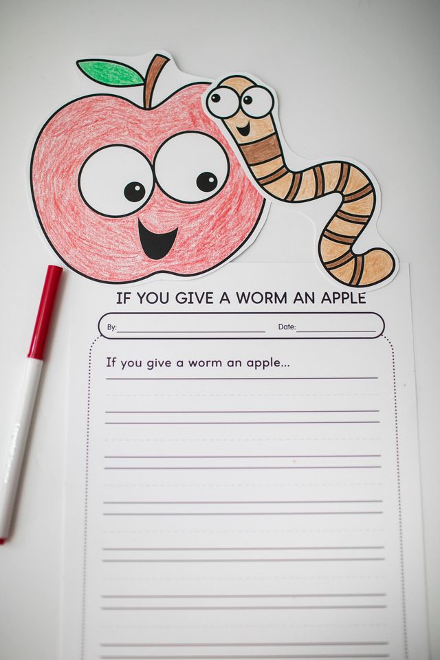 If You Give a Worm an Apple Craftivity