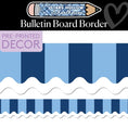 Load image into Gallery viewer, Wavy Scholarly Stripes Bulletin Board Border | Stars Hollow Schoolhouse
