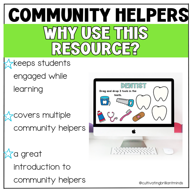 Community Helpers Digital Teaching Slides | Google Slides Activities