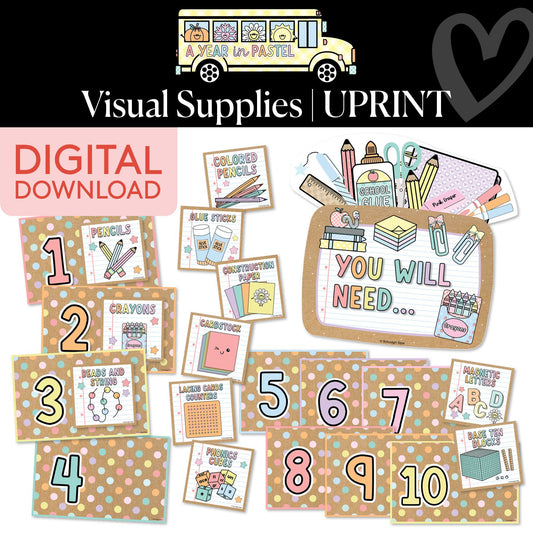 Printable Visual Supplies | A Year In Pastel
