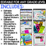 Welcome Back to School Letters Forms Slides Meet the Teacher EDITABLE Bundle
