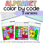 Alphabet Color by Code | Uppercase and Lowercase | Back to School