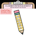 Load image into Gallery viewer, Printable Writing Process Pencil Statement Piece | 90s Teacher
