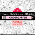 Load image into Gallery viewer, Printable Kindergarten February Daily Science of Reading
