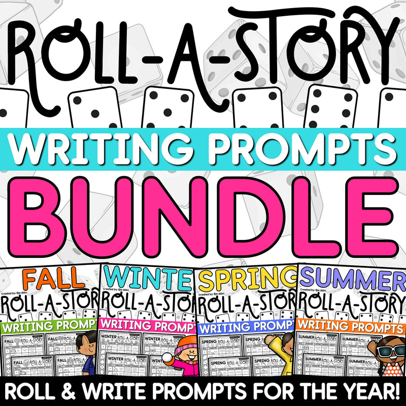 Fall Winter Spring Summer Creative Writing Prompts Roll A Story Roll and Write
