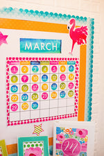 Calendar Set | Flamingo Watercolor | UPRINT | Schoolgirl Style