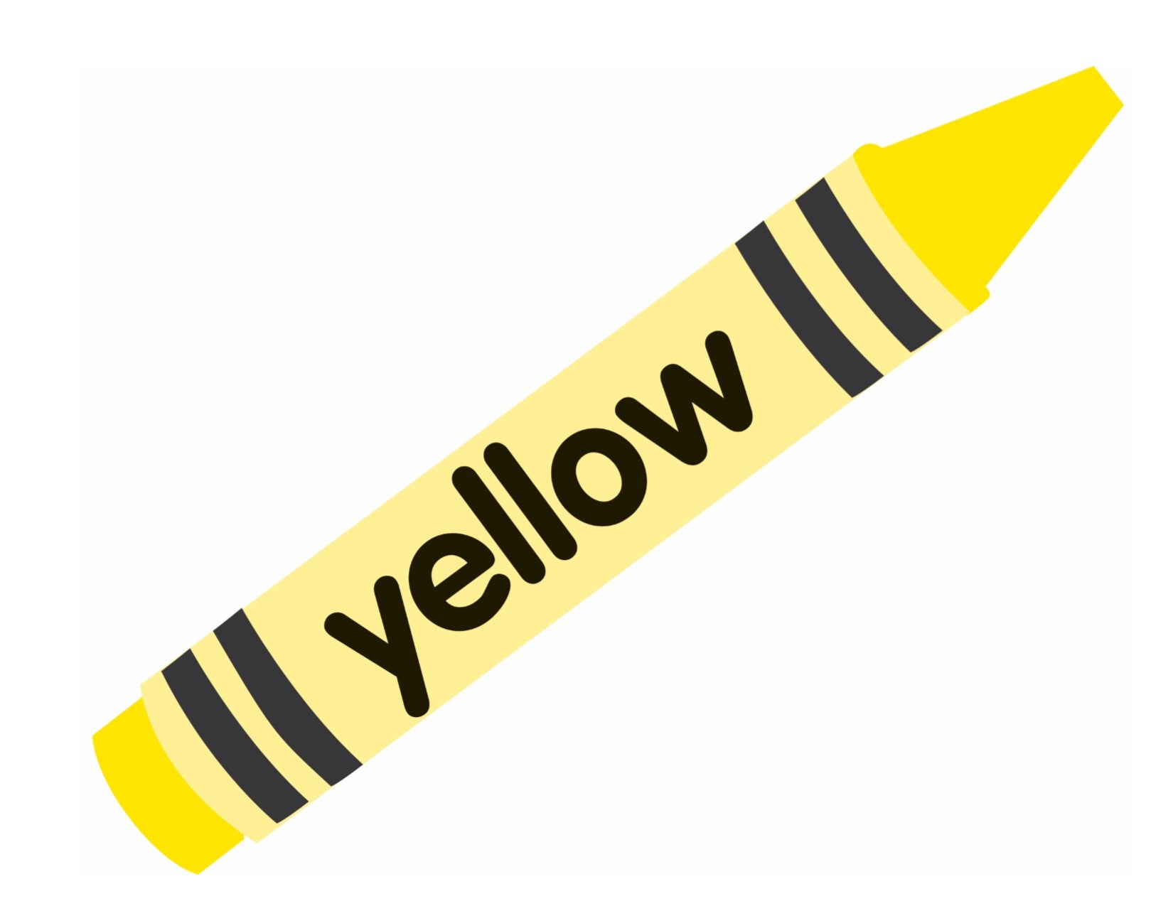 Yellow Crayon Coloring Page Yellow crayon coloring page
