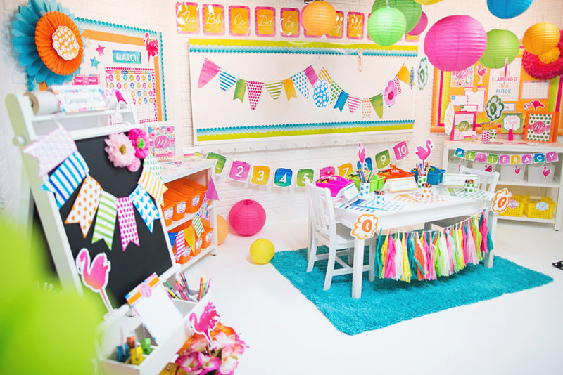 "Flamingo Watercolor" Full UPRINT Bundle | Printable Classroom Decor | Teacher Classroom Decor | Schoolgirl Style