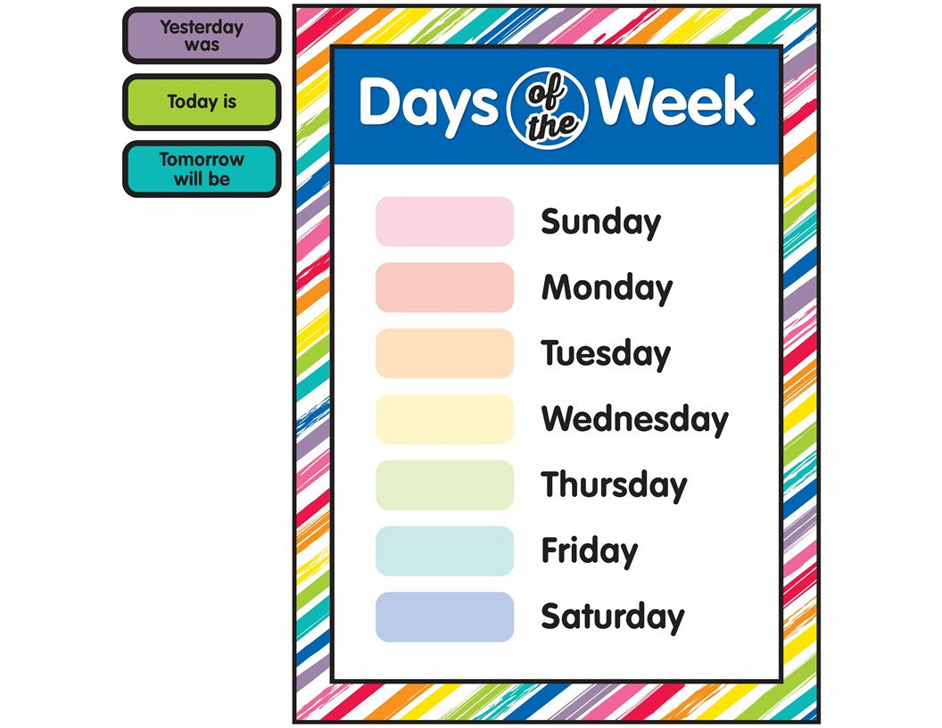 Printable Days Of The Week Chart For Kids
