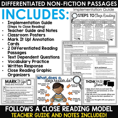Titanic Activities Close Reading Comprehension Passages Differentiated Reading